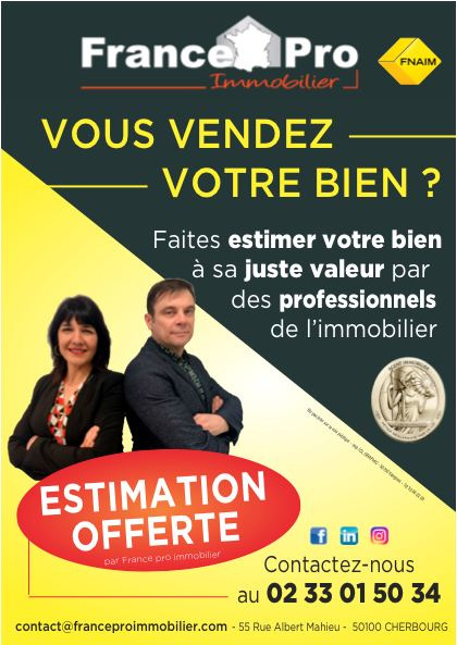 www.franceproimmobilier.comagence immobilière Cherbourg France Pro Immobilier tél : 02.33.01.50.34